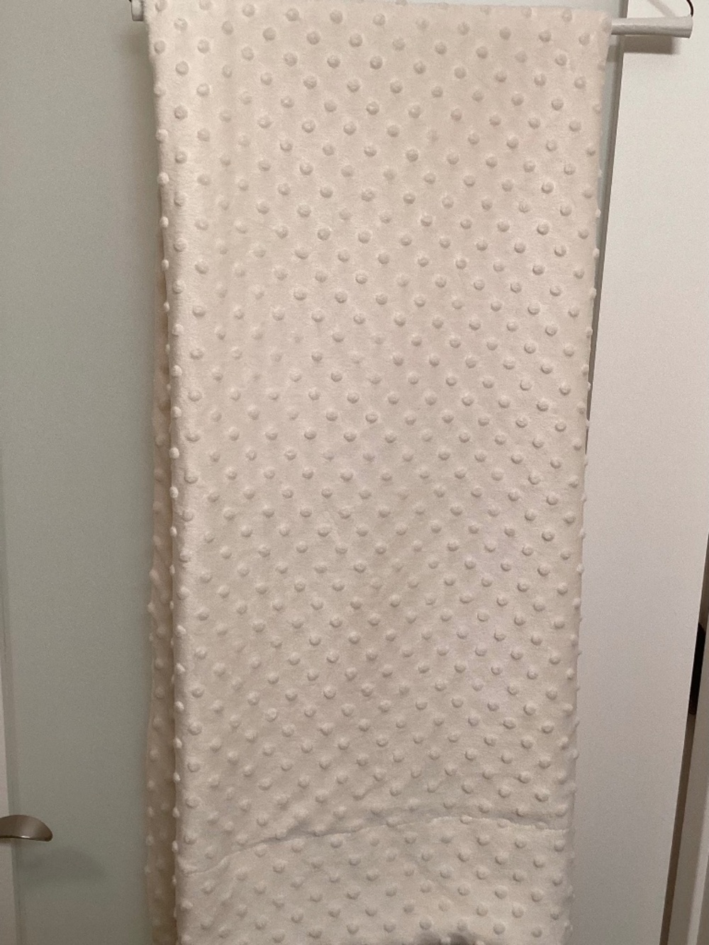 Throw blanket, cream, medium